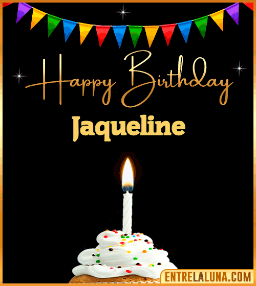 GiF Happy Birthday Jaqueline